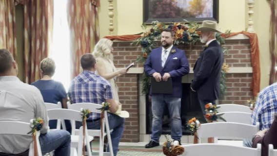 Couple holds wedding at Mansfield senior living center to make sure bride's mom was involved