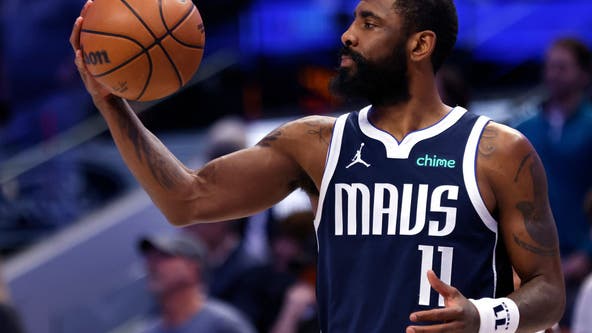 Kyrie Irving's running left-hander at the buzzer lifts Mavs over Nuggets 107-105