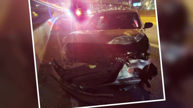 Woman thankful to be alive after flying tire hit her car while driving home from work in Dallas