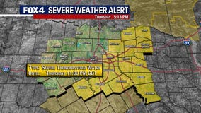 Dallas Weather: Thunderstorm Watch issued for parts of North Texas Thursday