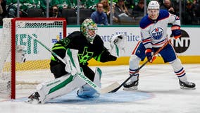 Oettinger gets 2nd shutout in row and Stars get record 8th win in row, 5-0 over Edmonton