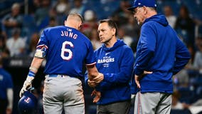 Josh Jung breaks his right wrist after homering, driving in 4 in Rangers' 9-3 win over Rays