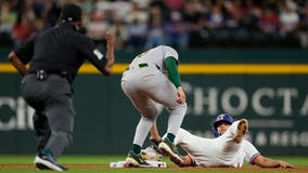 Shea Langeliers hits 3 home runs, leads Athletics over Rangers 4-3