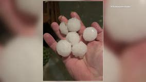 Hail falls in parts of North Texas, flooding follows Monday night storms