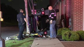 SUV rolls after crashing into Fort Worth fire engine