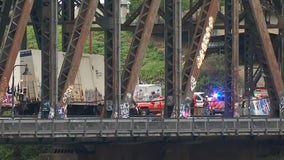 Union Pacific freight train derails in Portland; Hazmat crews on scene