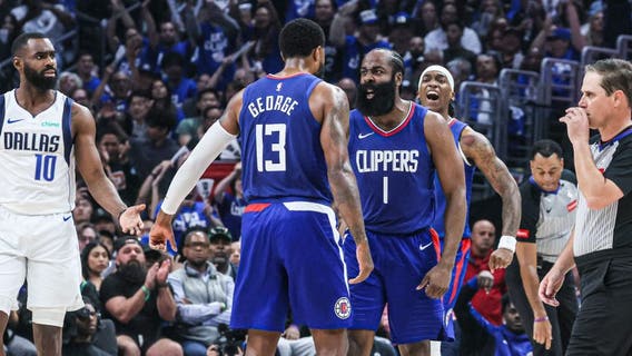 Harden and Zubac lead Leonard-less Clippers to 109-97 win over Doncic and Mavs in playoff opener