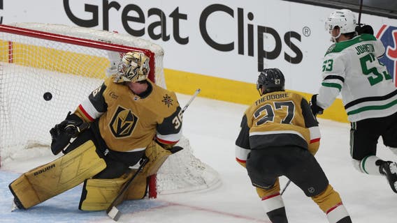 Wyatt Johnston scores in OT, Stars beat Golden Knights 3-2 to cut series deficit to 2-1