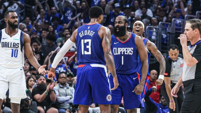 Harden and Zubac lead Leonard-less Clippers to 109-97 win over Doncic and Mavs in playoff opener