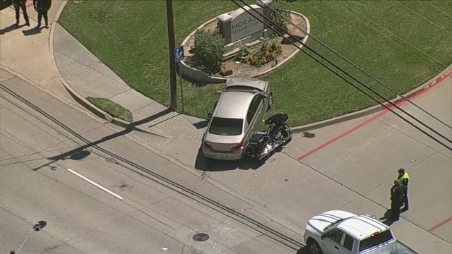 Arlington motorcycle officer injured in Pantego crash, elderly driver cited