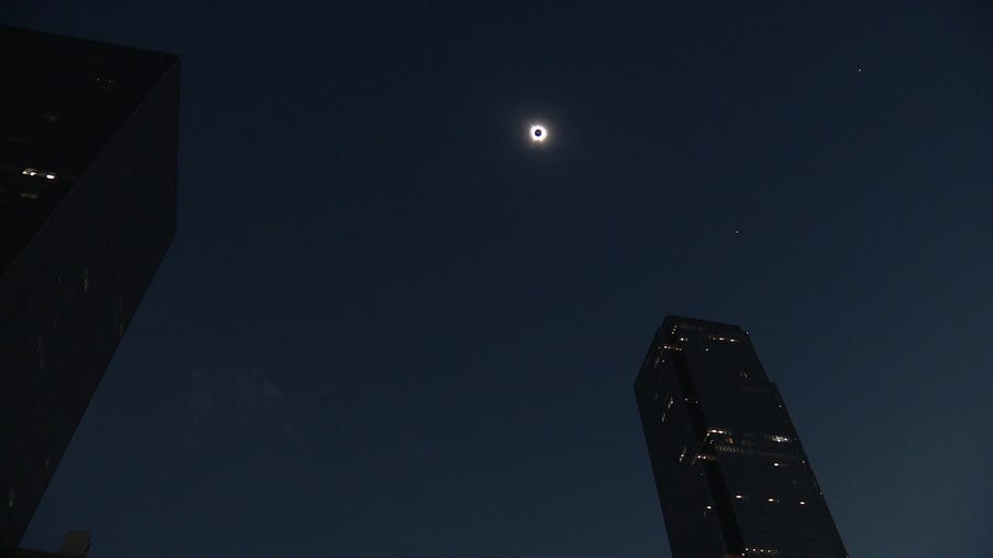 Solar Eclipse 2024: Watch the moment of totality across North Texas