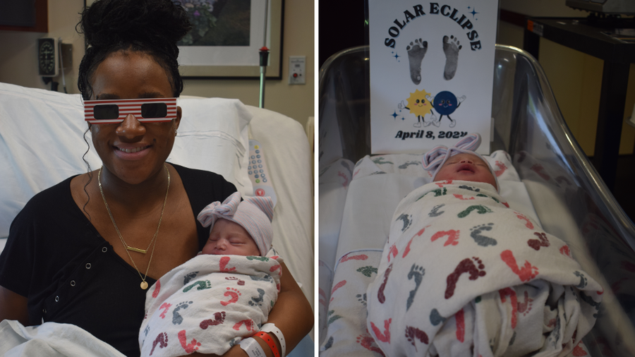 Mansfield baby born during eclipse named Sol