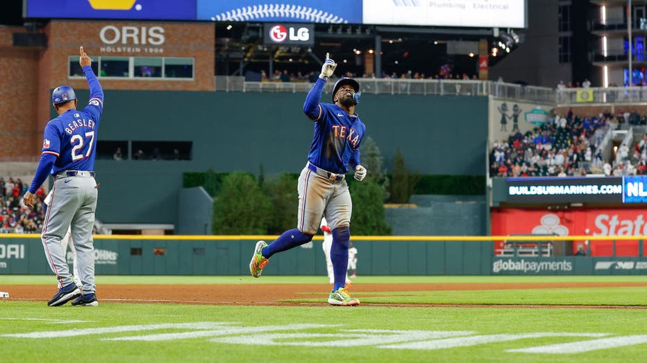 Rangers hit 3 homers, overcome early deficit to stop Braves' 6-game win  streak with 6-4 victory