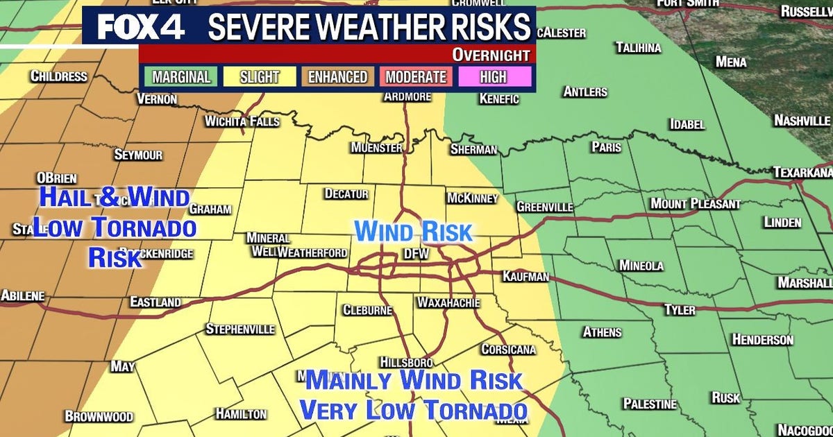 Dallas weather: Strong to severe storms expected overnight | FOX 4 ...