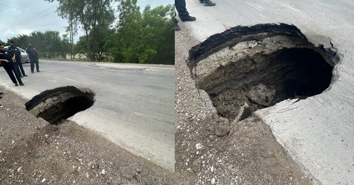 Sinkhole ‪ 30-foot deep sinkhole opens up in Dallas County | FOX 4 Dallas