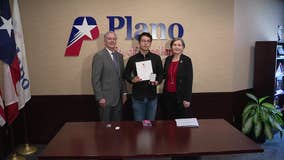 Plano teen receives Red Cross award for helping save woman's life