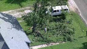 Denton County residents clearing debris from two major severe weather events