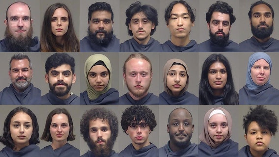 Pro-Palestinian protesters gather at Collin County jail as UT Dallas arrestees are released