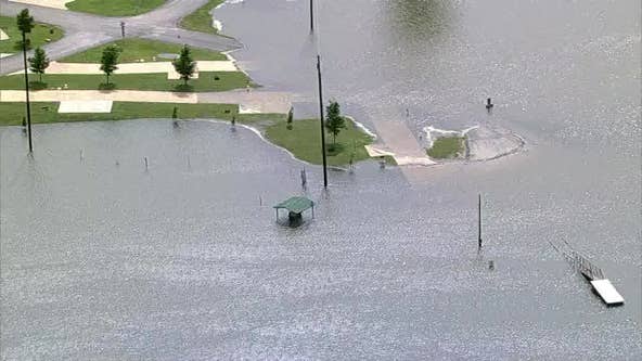 Grapevine Lake flooding closes 3 parks, several boat ramps