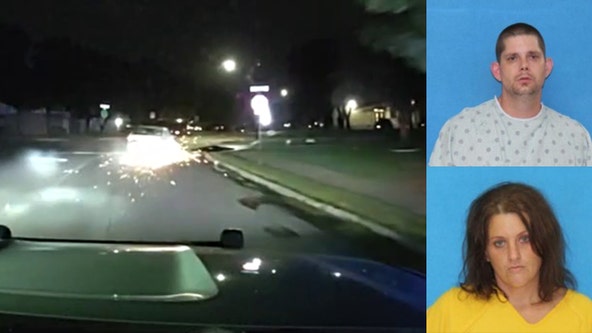 VIDEO: Shots fired at police during Tarrant County chase, 2 arrested