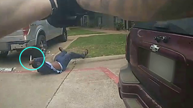 Arlington police release video of officer shooting knife-wielding man