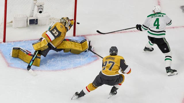 Adin Hill flashes old playoff form as Golden Knights beat Stars 2-0 to force Game 7