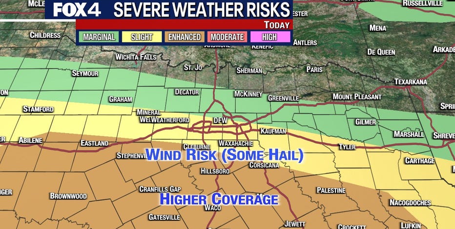Dallas Weather: Flood Watch issued for North Texas on Thursday