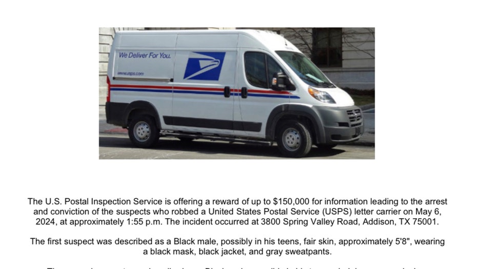 Addison Postal Worker Robbed, Up To $150K Reward Offered | FOX 4 Dallas ...