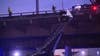 18-wheeler hangs from overpass in Downtown Dallas