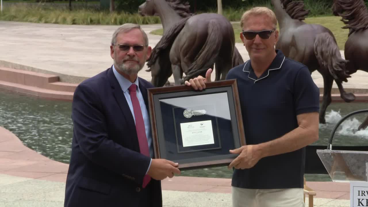 Actor Kevin Costner Receives Key to City of Irving