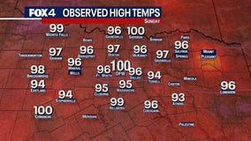 Dallas weather: DFW hits 100-degree mark for first time this year