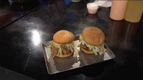 BBQ Pork Sliders with Gold BBQ Sauce