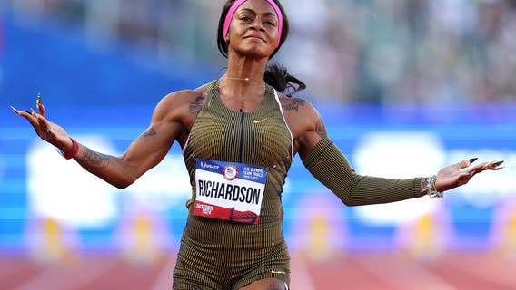 Sha’Carri Richardson will race for spot in Olympics after winning semifinals at US trials in 10.86