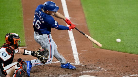 Rangers rookie Wyatt Langford hits for the cycle