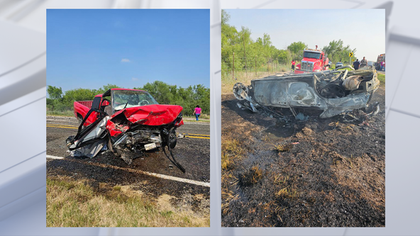 Accident in Carrizo Springs, TX: 7 killed, 2 children airlifted, following head-on crash