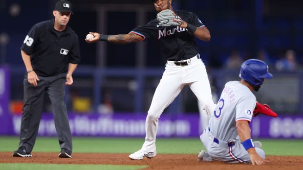 Jesús Sánchez hits 3-run homer and doubles twice, Marlins beat Rangers 8-2