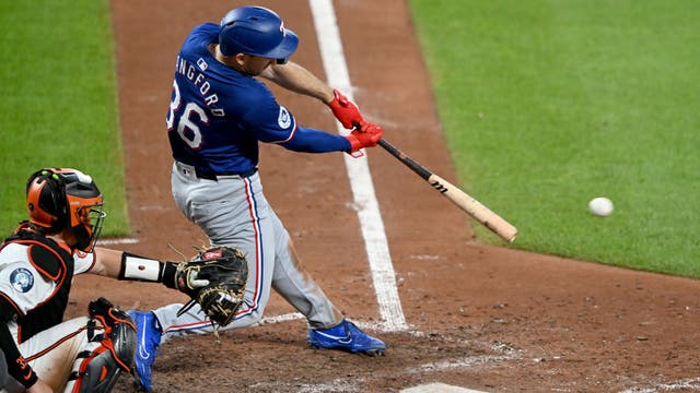 Rangers rookie Wyatt Langford hits for the cycle