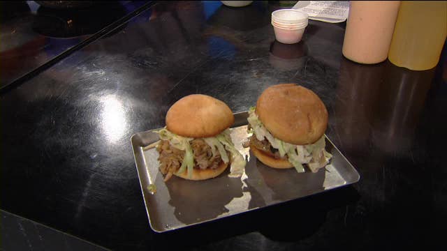 BBQ Pork Sliders with Gold BBQ Sauce