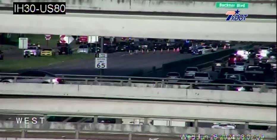Deadly hit-and-run crash closes eastbound I-30 in Dallas