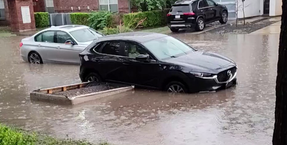 Dallas weather: Sunday storms drop hail, flood roads