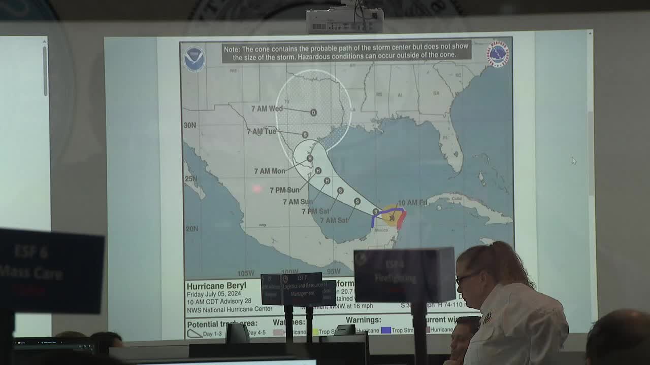 Beryl: Projected path, live tracking and impact to North Texas | FOX 4 ...