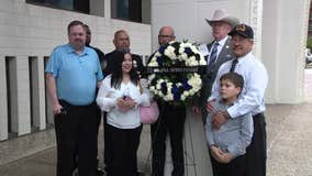 Ceremony held to honor the July 7 Dallas police ambush fallen officers