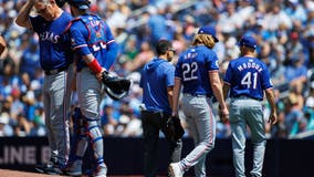 Varsho and Guerrero homer to help Blue Jays sweep Rangers. Gray leaves without throwing a pitch