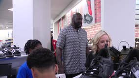 Shaq takes 20 North Texas kids on $500 back-to-school shopping sprees at JCPenney