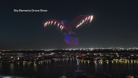 WATCH: Incredible patriotic drone show at Irving Sparks and Stripes