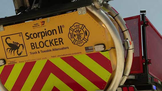 Grand Prairie Fire Department adds new Scorpion fire truck 'blockers' to its fleet