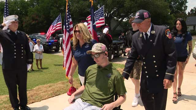 Marine veteran receives mortgage-free home in Heath