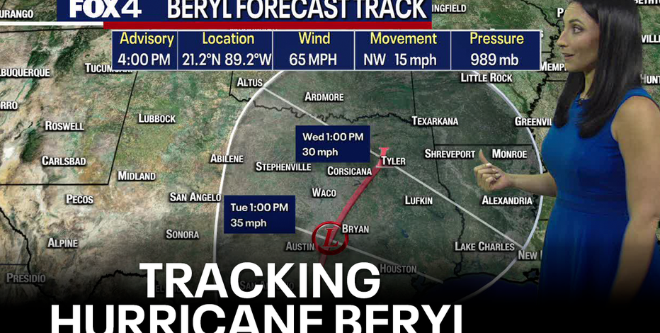 When will Hurricane Beryl hit Texas?