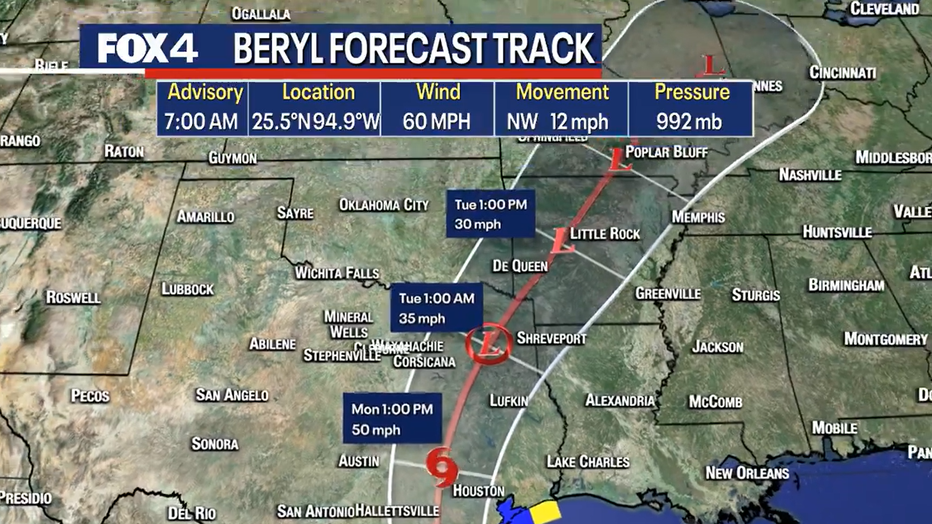 Tropical Storm Beryl Updates: Latest Projected Path, Timing And Impact ...