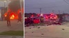 Fiery Grand Prairie street racing crash kills 4 family members, child in critical condition